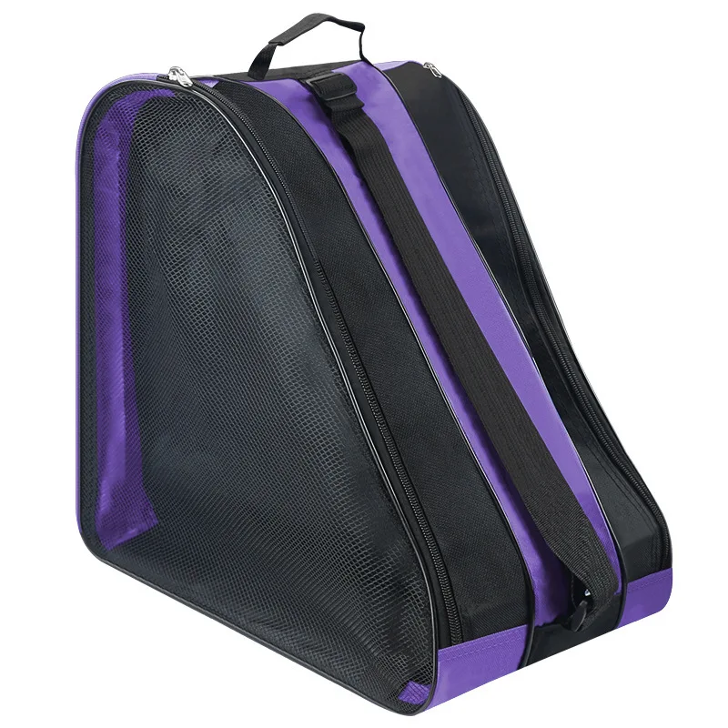 Large Capacity 3-Layer Ice Skating Bag with Heavy-Duty Shoe Storage - Adjustable Shoulder Strap for Inline Skates, Roller Skates