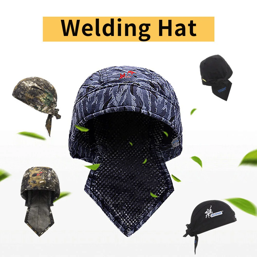 

Anti Spark Welding Hood Flame Resistant Welder Hat Welding Safety Cap Breathable Fireproof Head Cover Industrial Safety Helmet