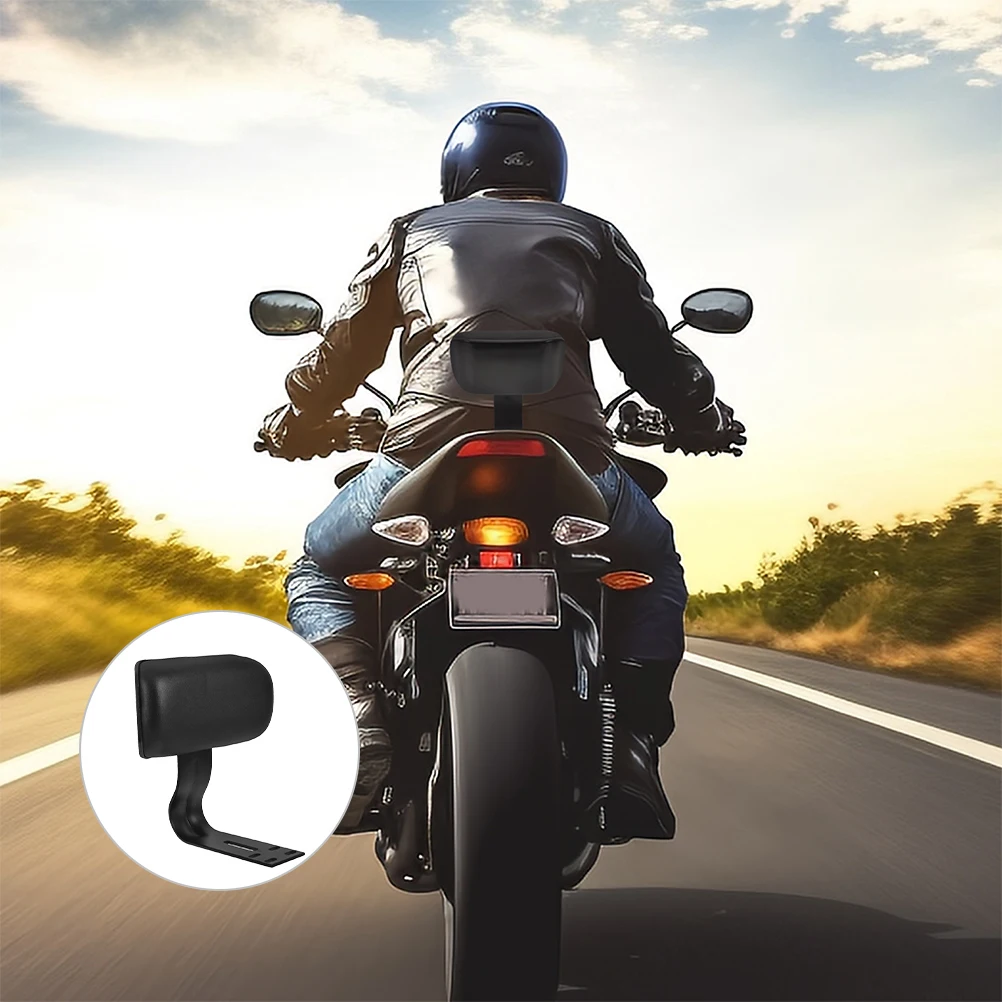 

2pcs Motorcycle Backrest Pad Sponge Seat Cushion Shock Absorption Lumbar Support Bike Rear Seat Easy Installation Universal Fit