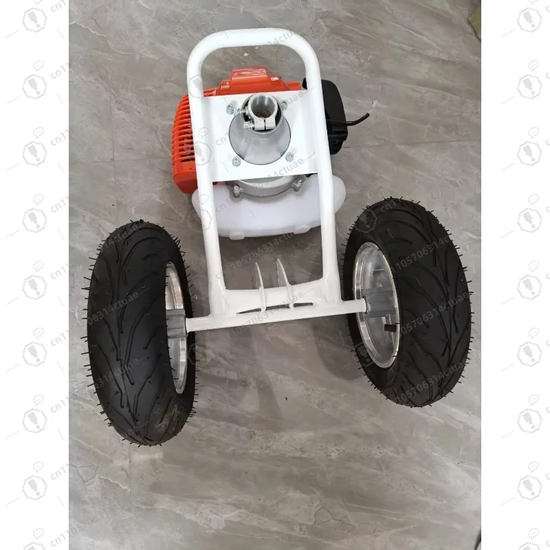 เครื่องตัดหญ้าแบบสองล้อ เครื่องตัดหญ้าแบบสองจังหวะ เครื่องตัดหญ้าแบบเข็นมือ 52 ซีซี