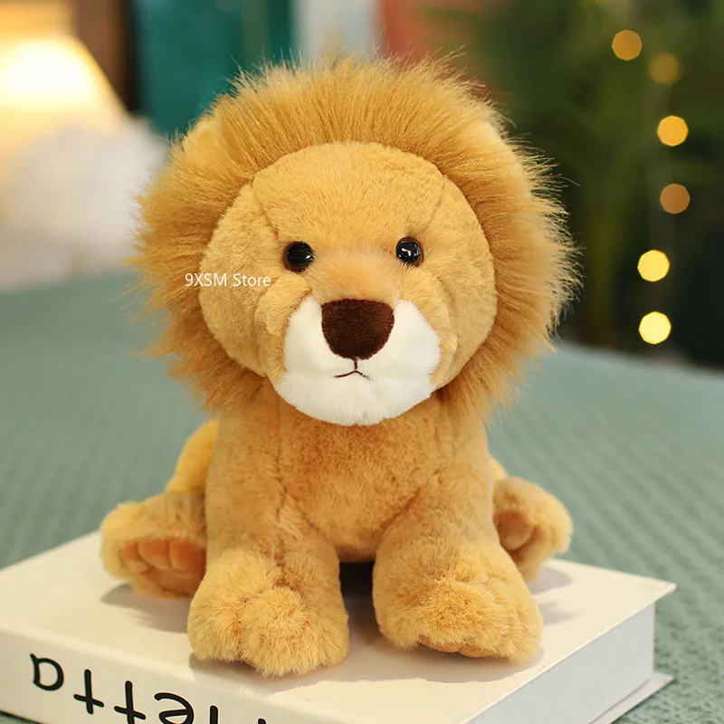 

28cm Cute Jungle Animal Plush Toys Stuffed Lion Stuffed Animal Lion Soft Doll Kids Toys Children Birthday Gift