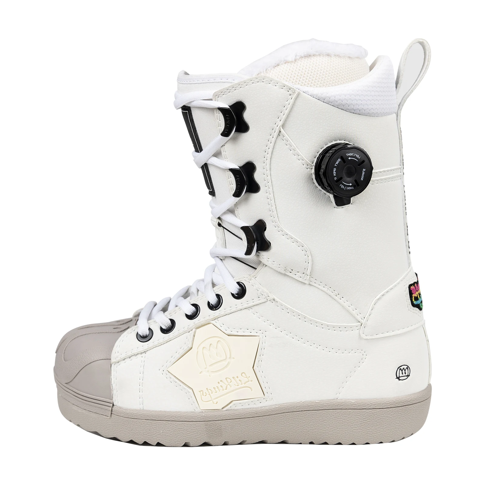 أحذية التزلج على الجليد LILKINGS Wishing Star بإبزيم جانبي ورباط سريع وبطانة حرارية للرجال والنساء مقاسات 36-45 #4