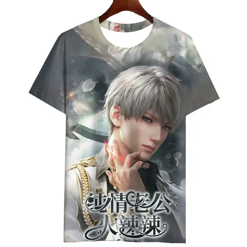 Love and Deepspace Shen Xing Hui Li Shen Qi Yu Qin Che Sylus Rafayel Zayne Xavier casual loose student short-sleeved t-shirt