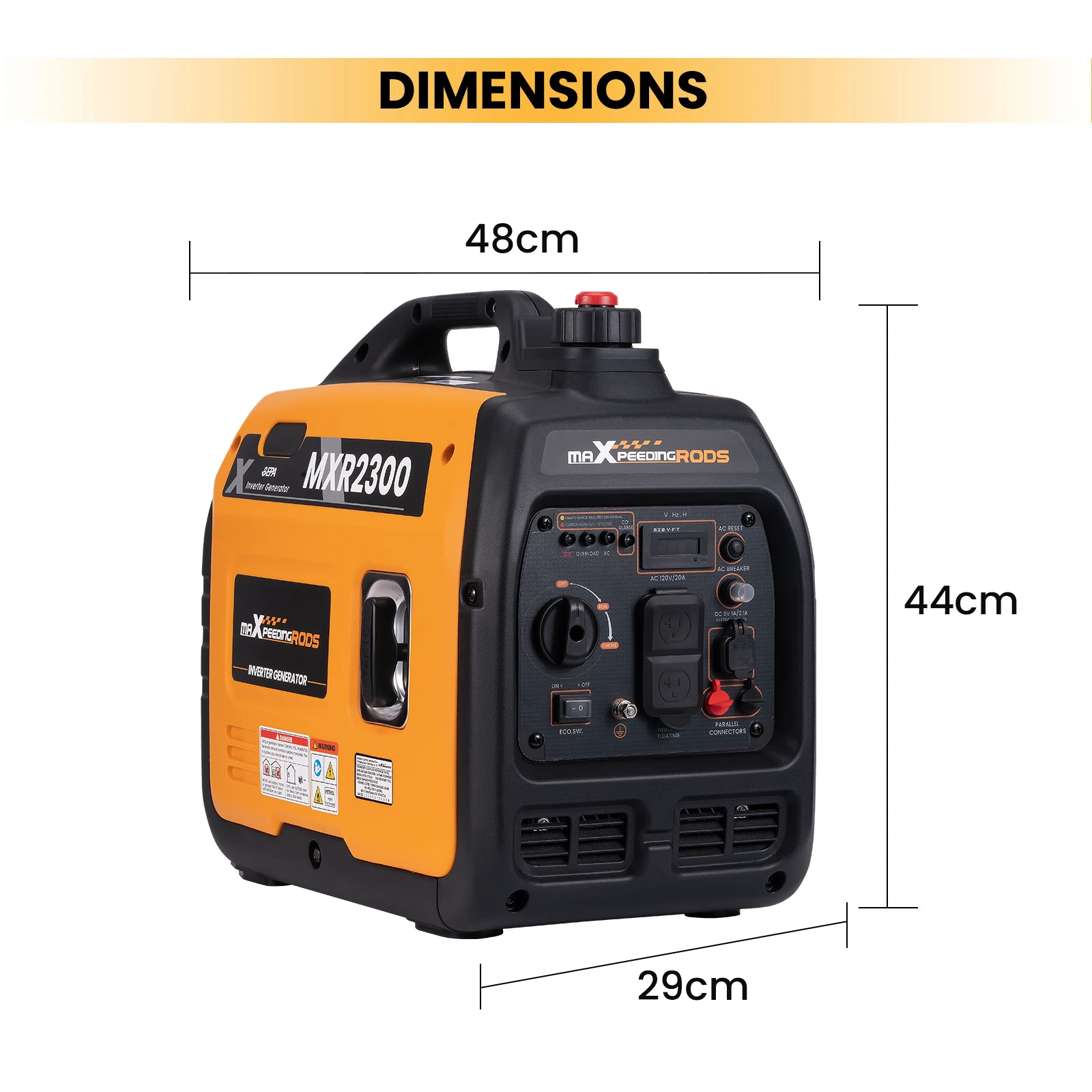 2300 Watt Generators Portable Gas Generator Inverter Quiet for Home and Camping