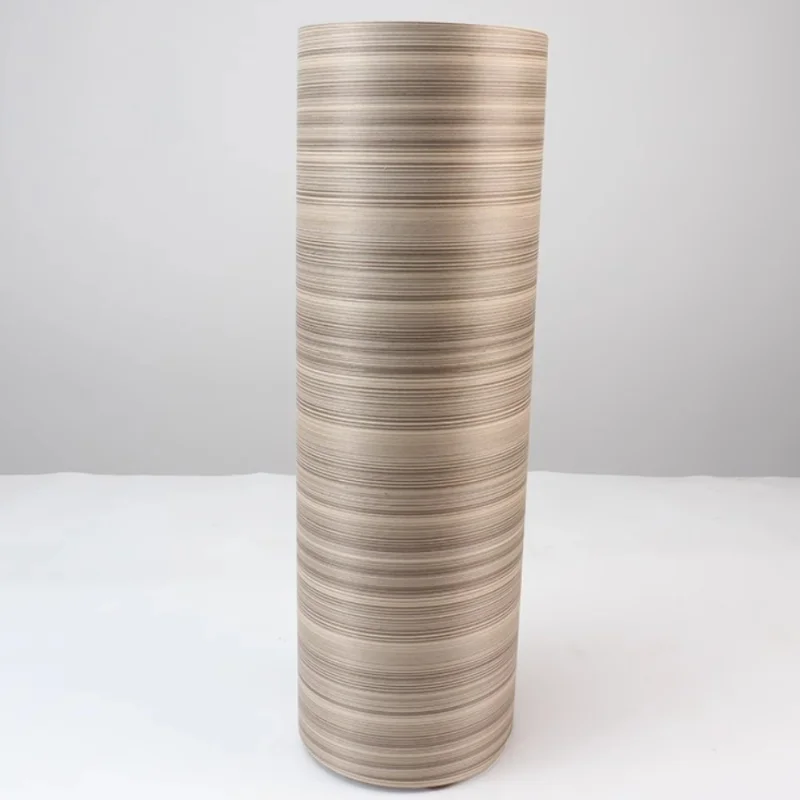 

250*58cm Tech Vertical Grain Stack Wood Veneer for TableTop Furniture Cabinet Door Refinishing Wall Cladding Craft DIY Panels