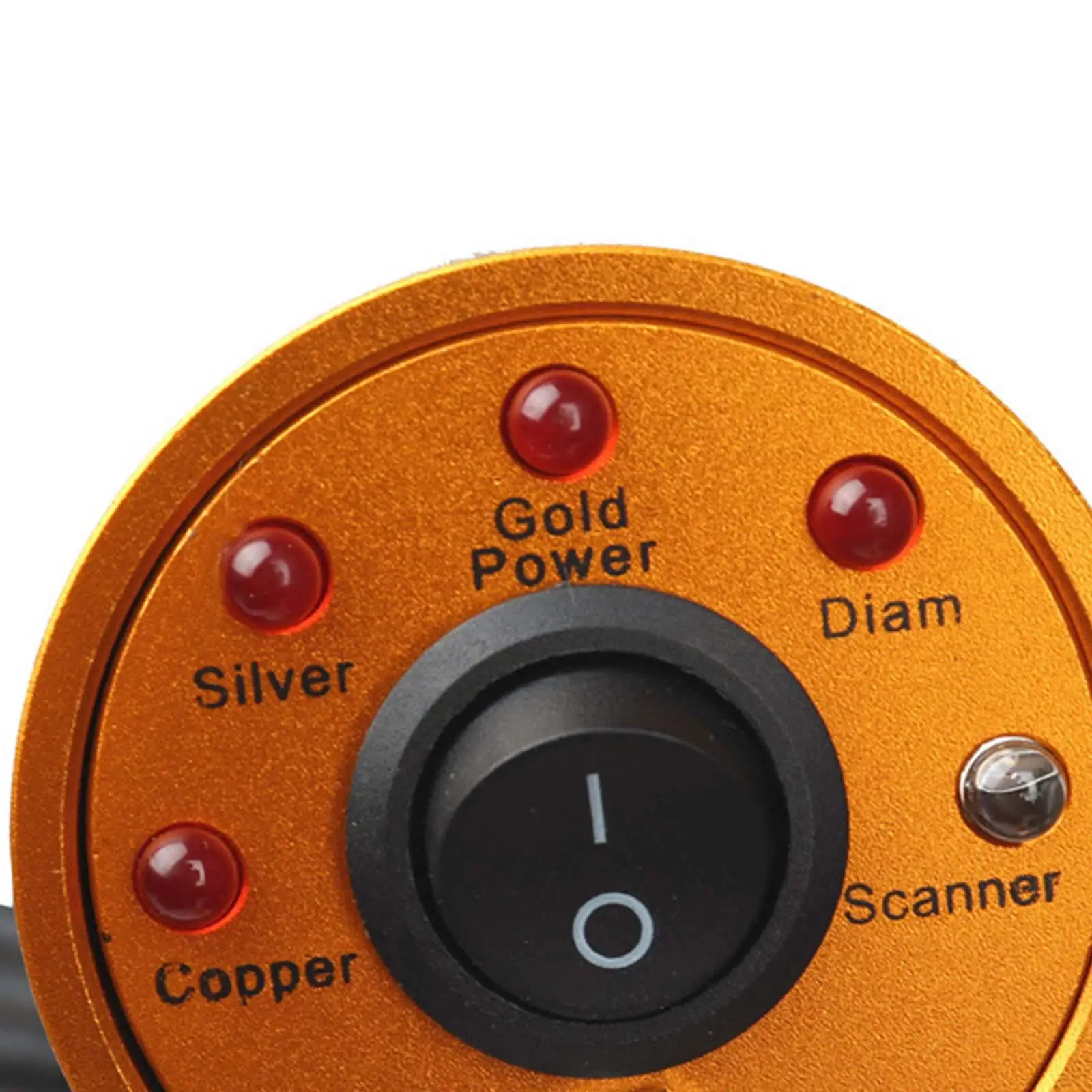 Orange Alloy Handheld Treasure Hunter Metal Detector with Accessories for Detecting Gold Silver Copper Artifacts