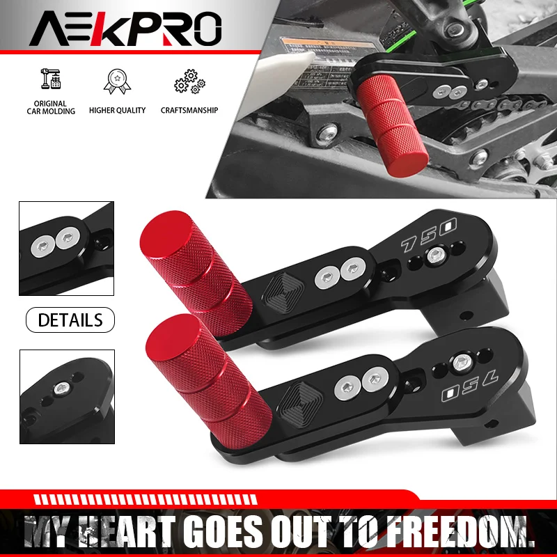 

New For Z400 Ninja400 Z800 Z750 Motorcycle Multi-angle Telescopic Foot Pegs Footrests Adjustable Rear Passenger Footpegs Pedals