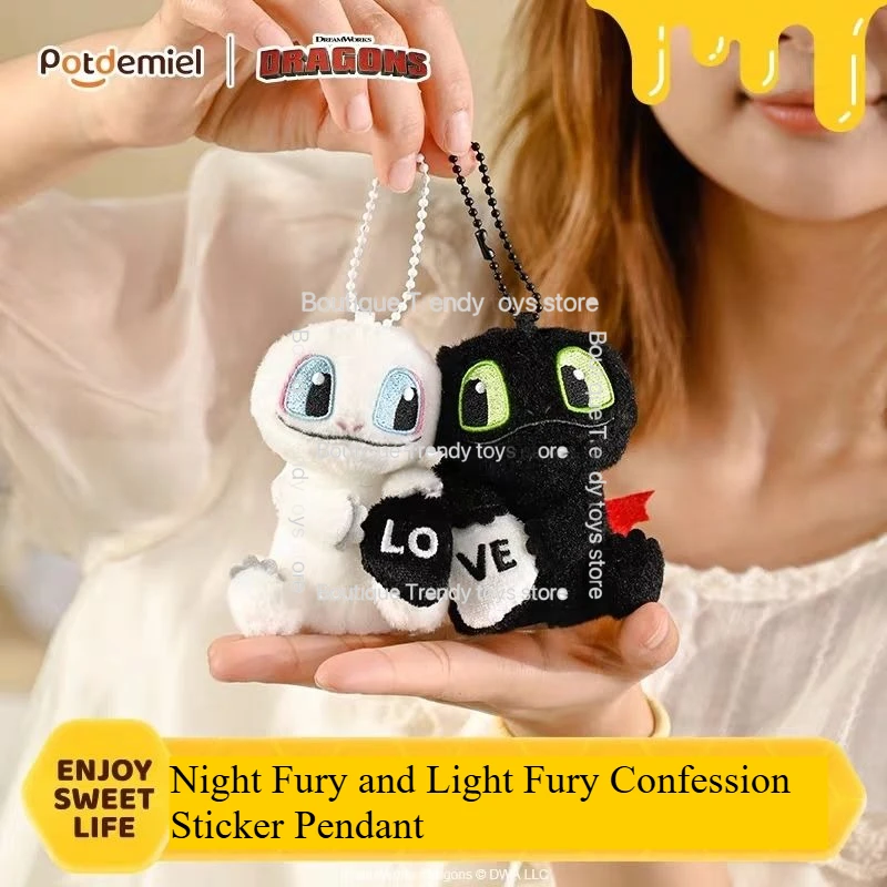 

Potdemiel How To Train Your Dragon Anime Night Fury Cartoon Toothless Plush Doll Pendant Magnetic Attraction Plush Headband Gift