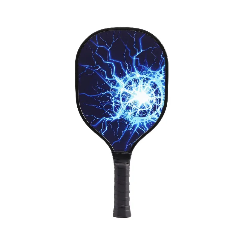 Pickleball Wooden Paddles Ribbed Handle Non-Slip Pickle Ball Racket Colorful Beginner Pickleball Training Equipment Child