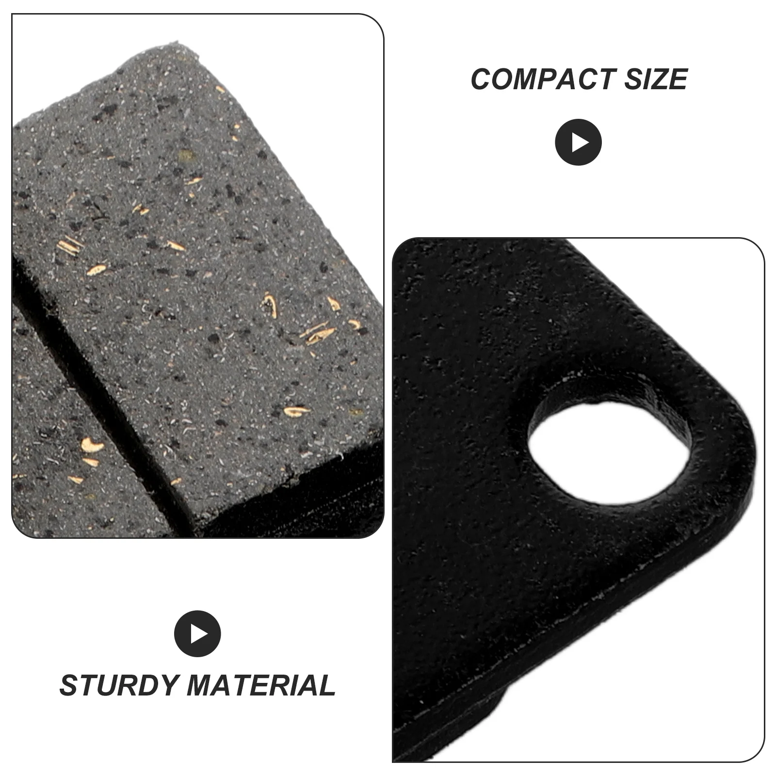 1Pair Brake Pads for Atv Off-Road Motorcycle Dirt Bike Go Kart Quad Rear Disc Brake Replacement High Set