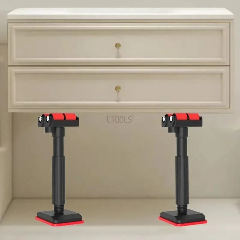 

Установка двери шкафа в ванной комнате, опорная рама шкива, фиксированный помощник, регулируемые роликовые домкраты, строительное подъемное опорное устройство