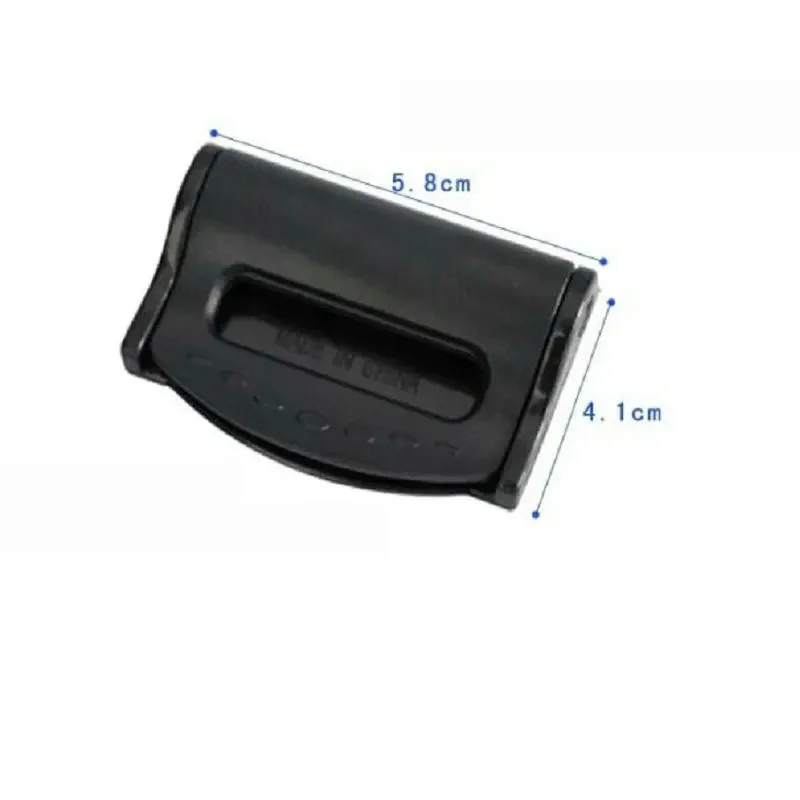 Black Car Seat Belt Clip Buckle Stopper Auto Belts Fasteners Safety Belt Adjuster- 2Pcs/Pack