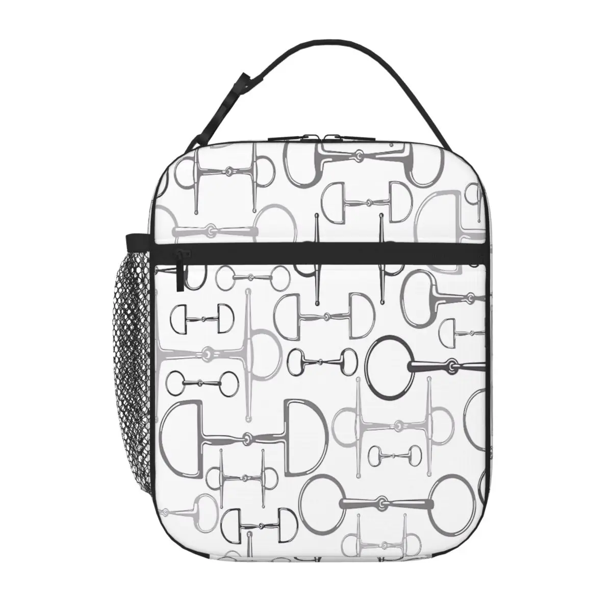 Bestselling Snaffles Multi Gray Single Layer Food Tote Bag Daily Snack Storage Insulated Lunch Bag