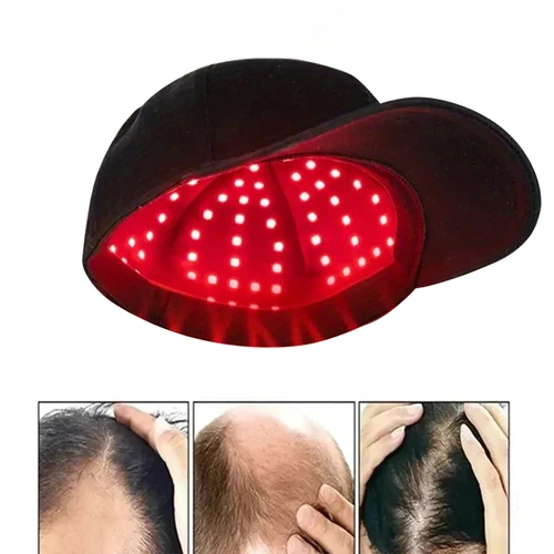 Imagen 2 del producto Nuevo 96 Uds LED infrarrojos 660nm y 850nm terapia de luz roja gorro de crecimiento del cabello para el crecimiento del cabello Anti pérdida de cabello relajar el cuero cabelludo sombrero para el cuidado del cabello