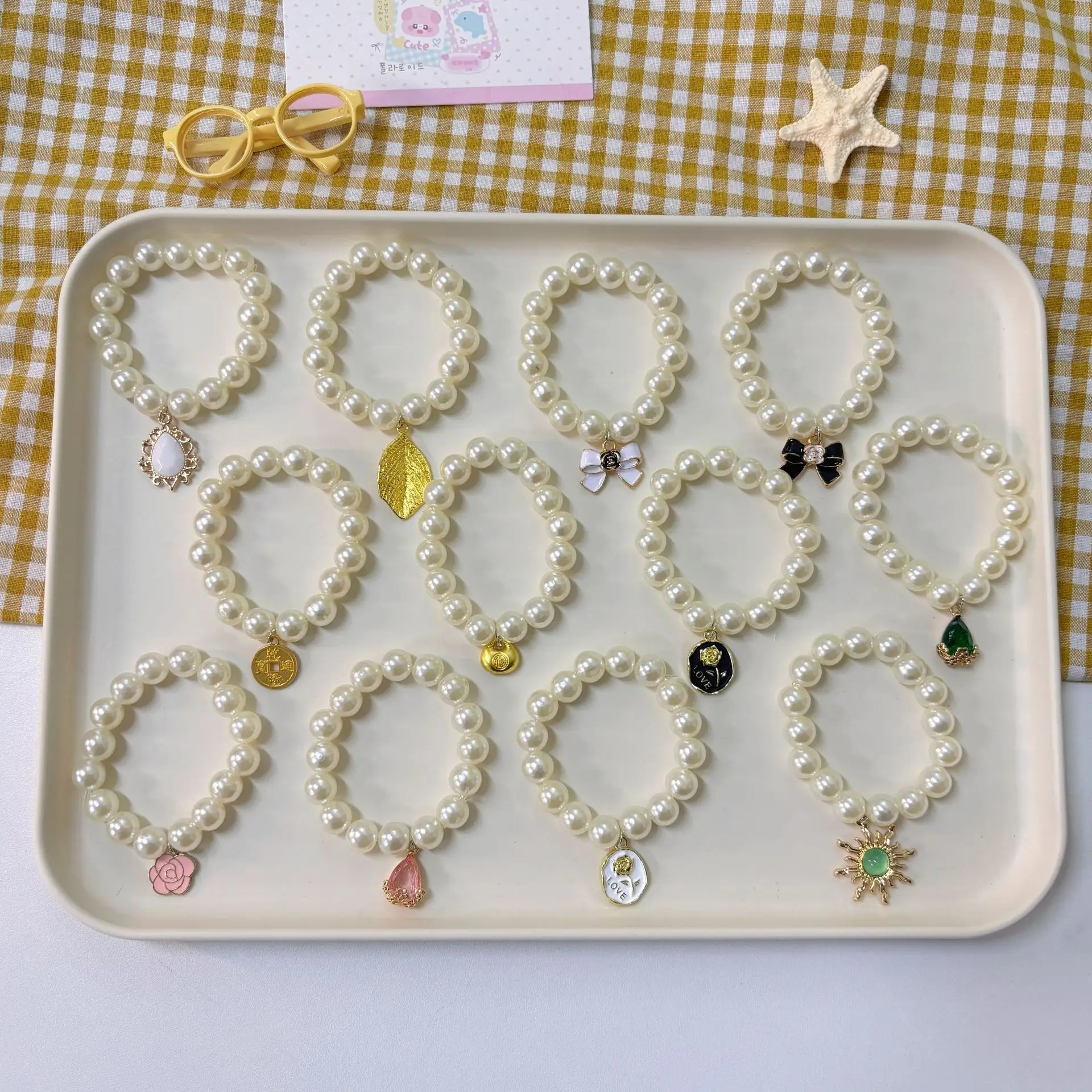 2025 Hot Selling Handmade Doll Pearl Necklace 13CM Doll Universal Cute Accessories Fashion Doll Decorative Necklace