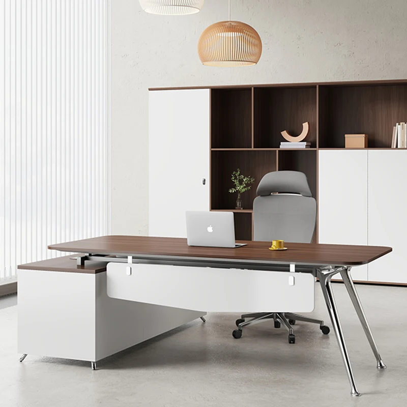 

Meeting Computer Office Desk Table Cabinet Study Storage Wood Desk Single Modern Concise Mesa Para Escritorio Office Furniture