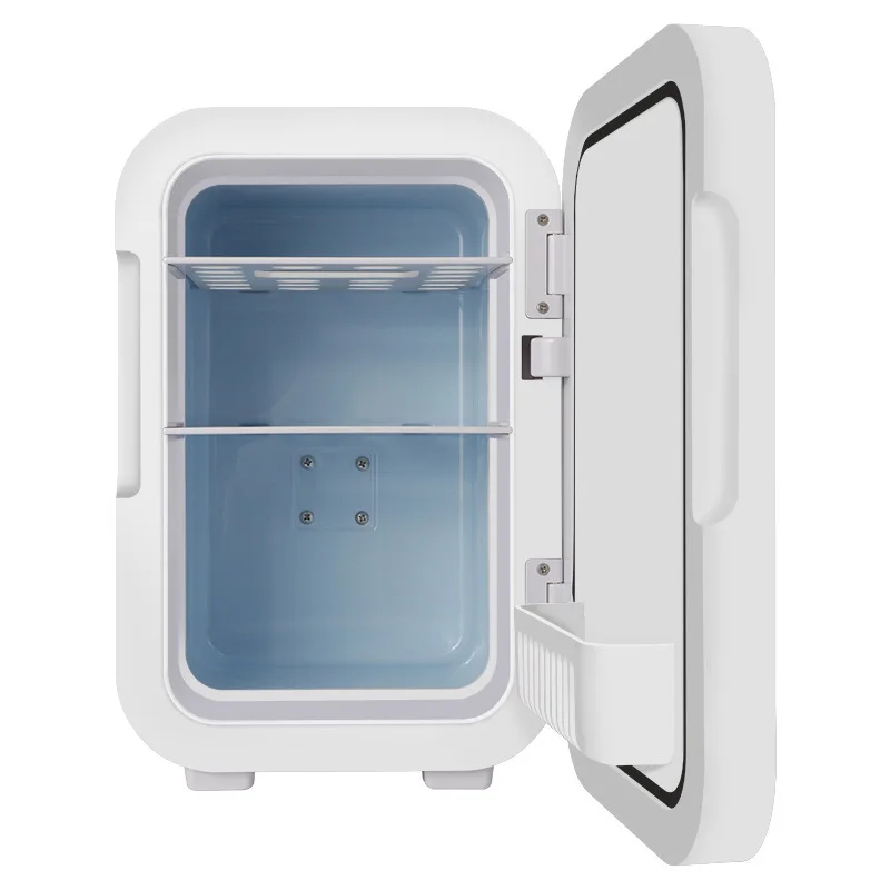 8 liters makeup mirror with light car refrigerator home car dual-purpose mini refrigeration portable heating and cooling