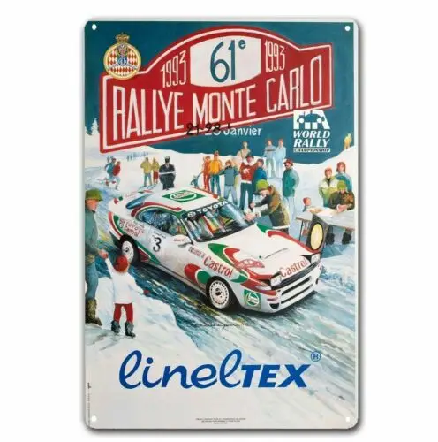 Affiche en métal pour voiture Rallye Monte-Carlo Celica, panneau en métal 20x30cm