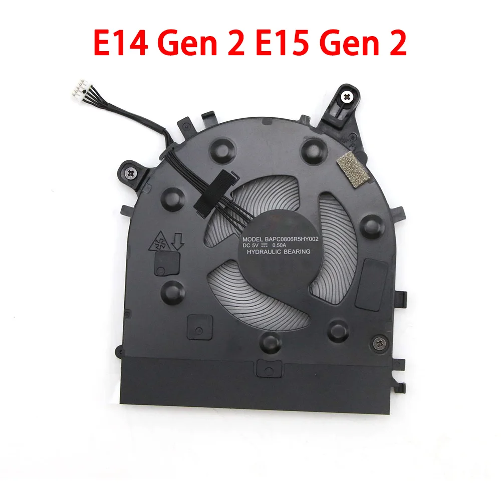 

Laptop CPU Cooling Fan For Lenovo For ThinkPad E14 Gen 2 E15 Gen 2 5F10Z58242 BAPC0806R5HY002 DC5V 0.50A New