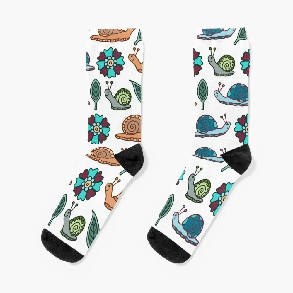 Garden Snails | Snails Pattern Socks Stockings hiking Socks Female Men's