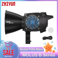 ZHIYUN MOLUS B100 B200 B300 B500 Bi-color 2700-6500K COB Video Light Bluetooth Mesh Control Built-in 13 Lighting Effects