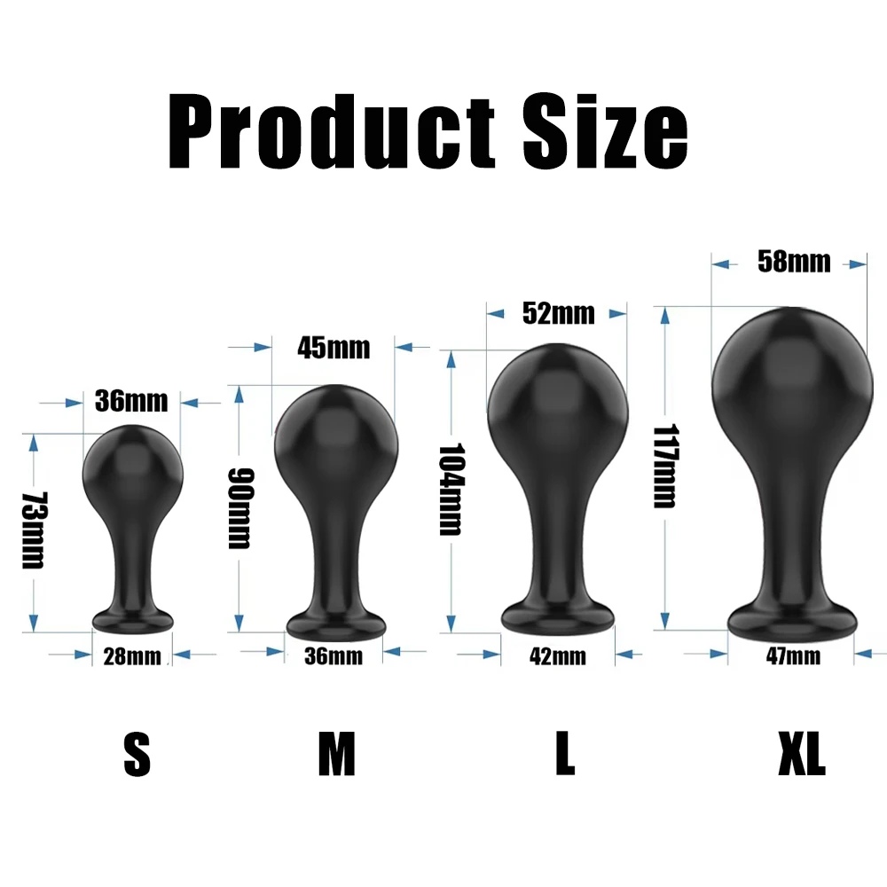 Silicone Anal Plug Sex Toys for Woman Prostate Massager Butt Plug Buttplug Anal Sex Toys for Men Adults Adult Game XL/L/M/S Size