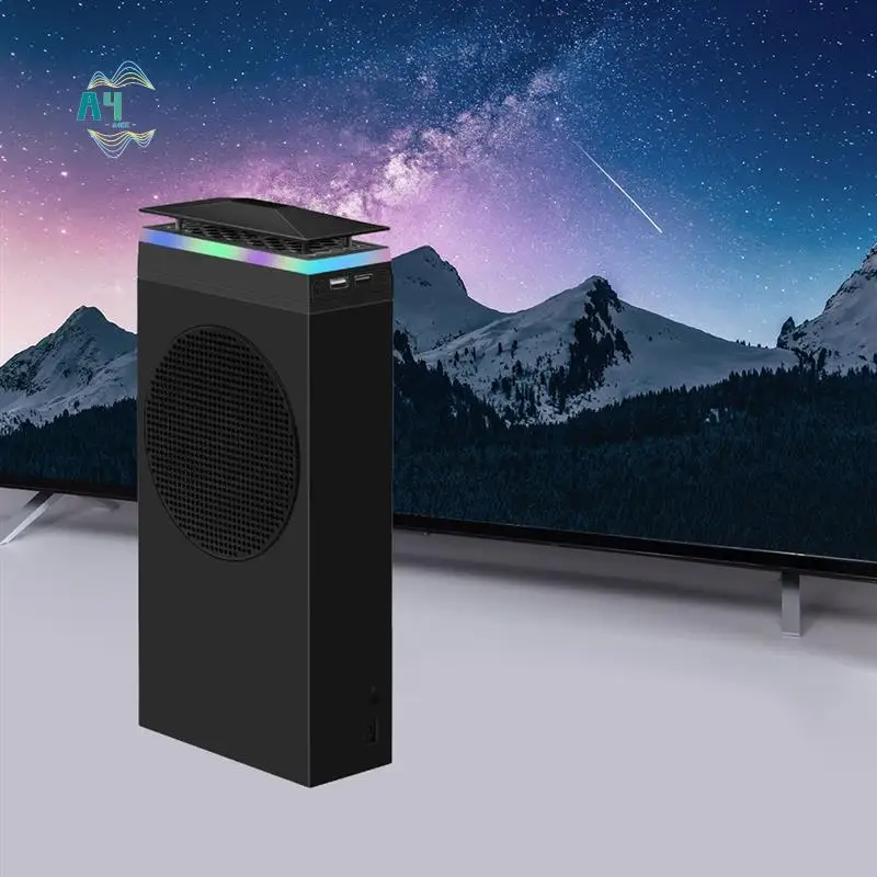 

A40Z-верхний охлаждающий вентилятор, 3-скоростной регулируемый USB-порт для зарядки с атмосферным освещением для консоли Series S