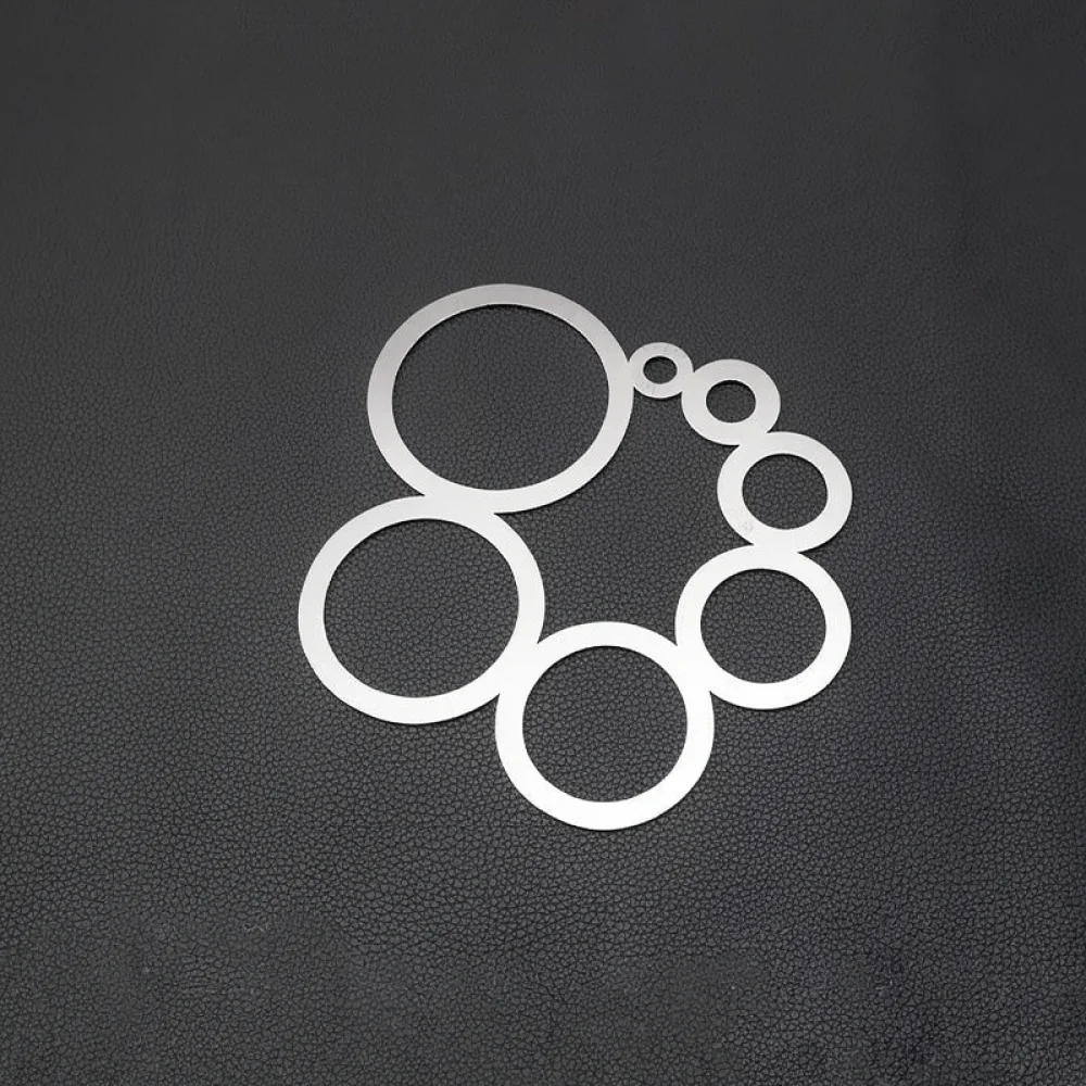 Professional Leather Craft Corner Radius Template Metal Ruler For Precise Handmade Pattern Designing Drawing Tool