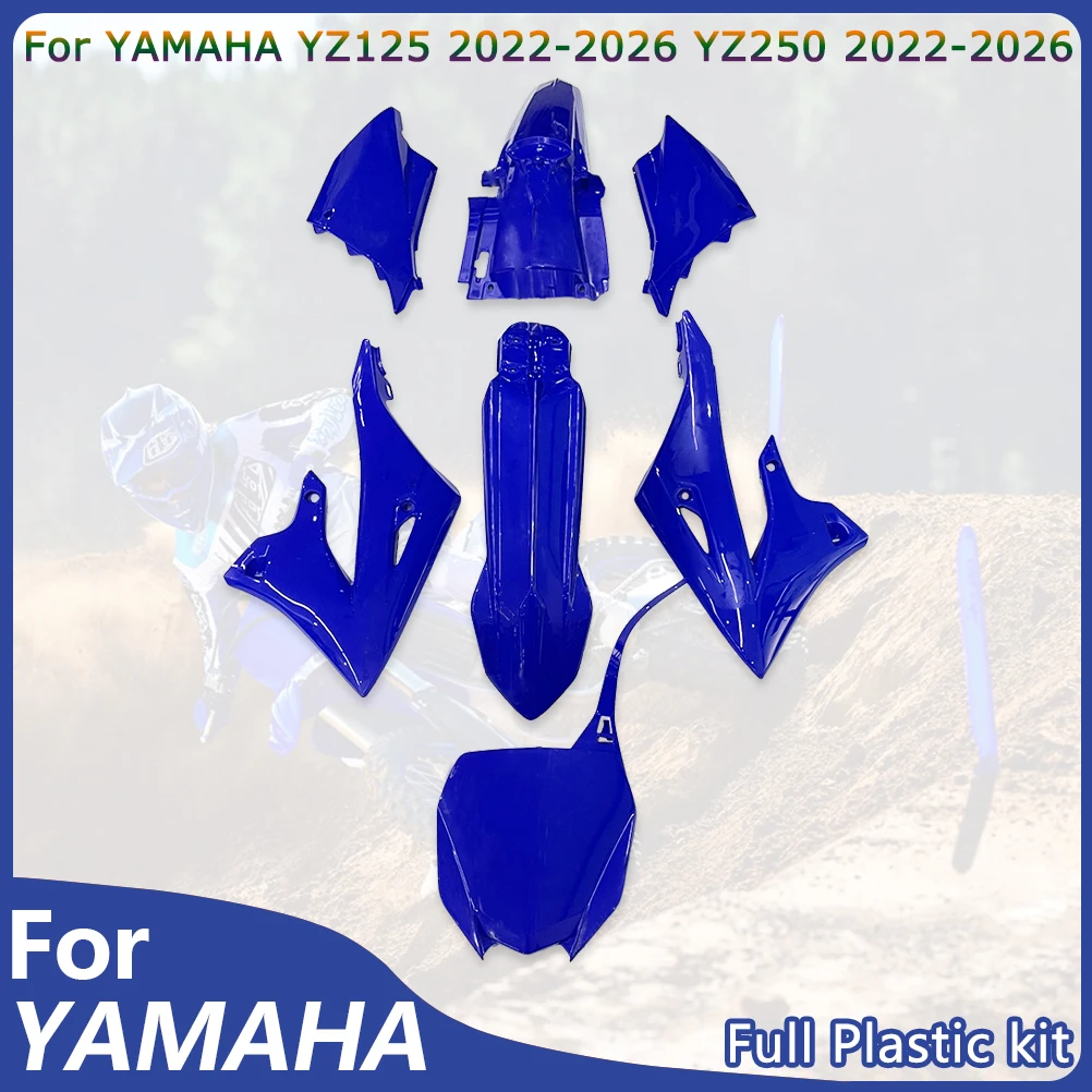 Комплект пластиковых деталей OTOM для мотоциклов YAMAHA YZ125 YZ250 (2022-2026): полный обвес, защита топливного бака, задний брызговик