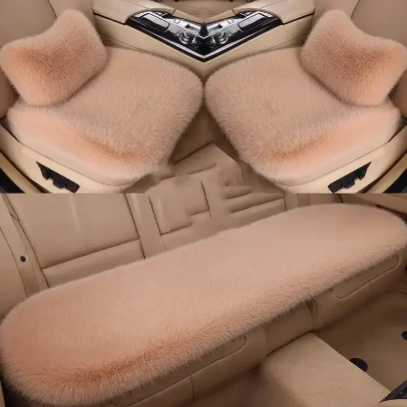 

Universal Faux Fur Warm Car Back Seat Cushion Car Long Fleece Suitable for Toyota Volkswagen BMW Ford Mazda