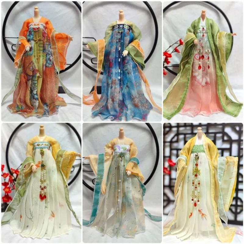 

2026 New Original Ancient Style 30cm Doll Clothes Creative 30cm Doll Ancient Style Tang Clothing Hanfu BJD Doll Clothes LJ318
