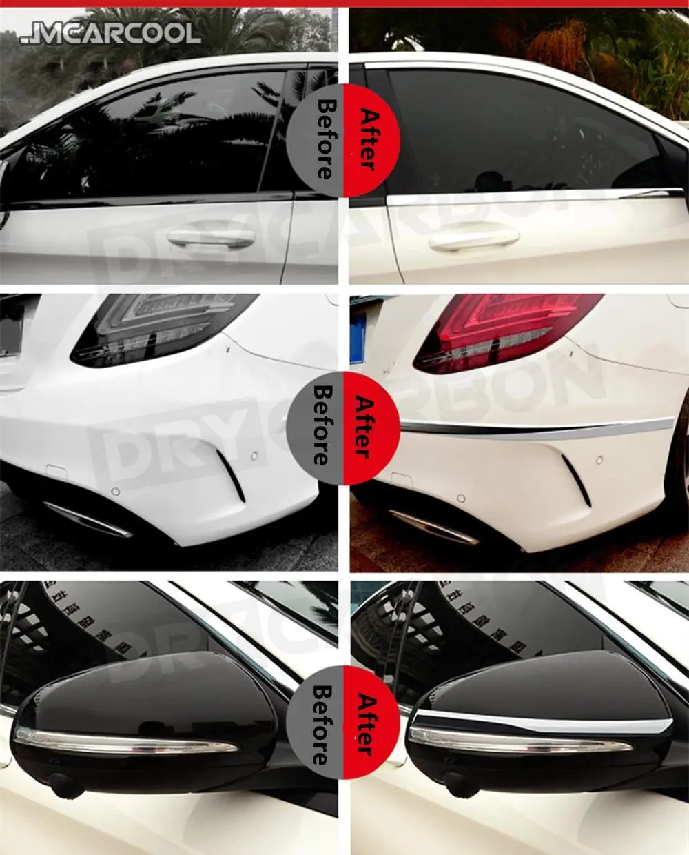 Auto Car Accessorise Self Adhesive Side Door Chrome Strip Moulding Decoration Bumper Protector Trim Tape Styling