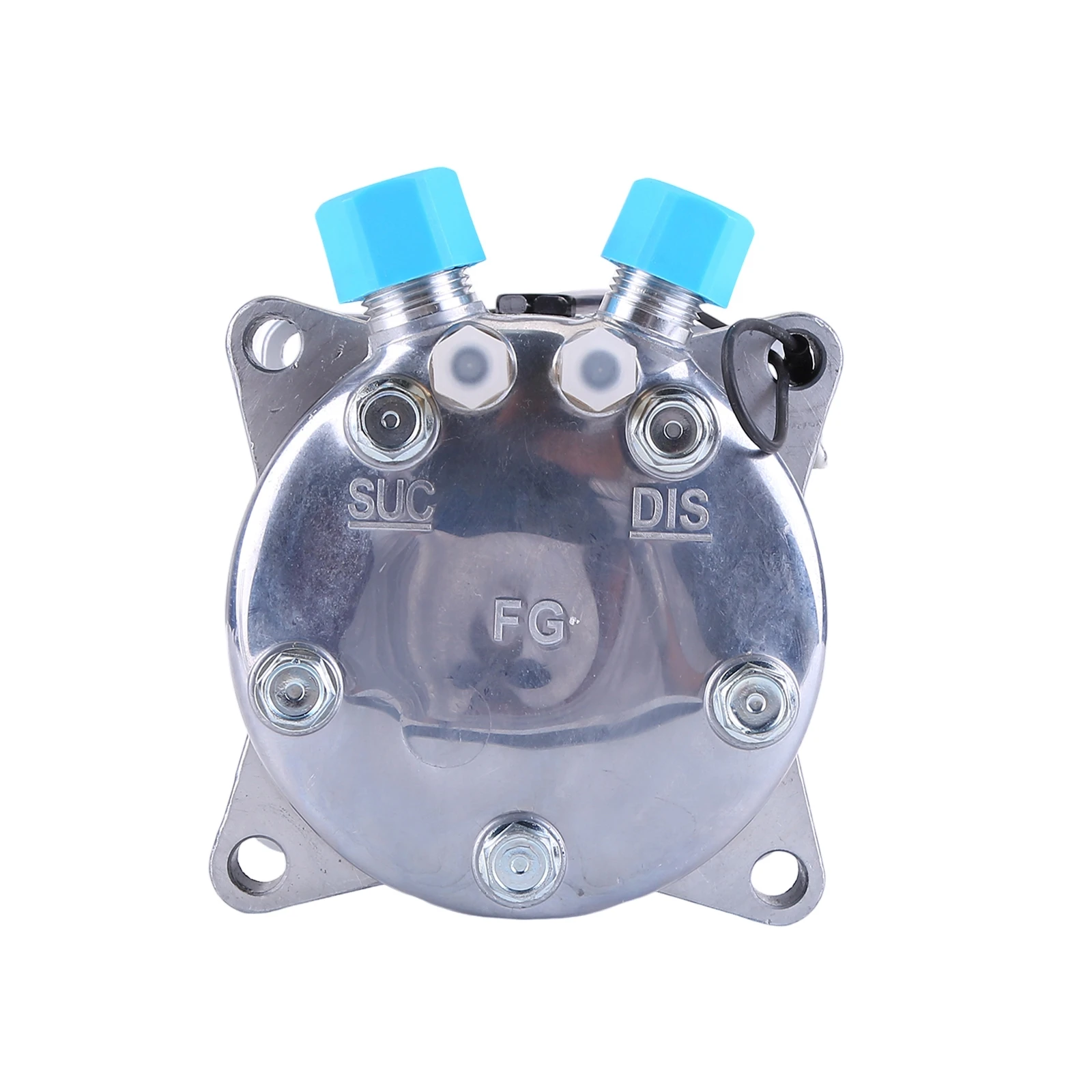 مجموعة ضاغط تكييف الهواء العامة بكرة حزام كروم 12 فولت متوافقة مع ضواغط R-12 وR134A KOO-JJ-0176-3