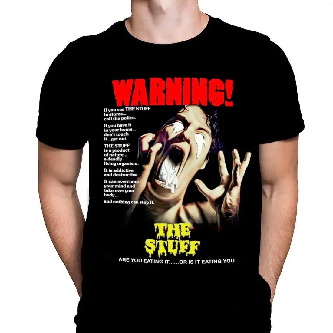 The Stuff Classic B Movie Poster Art T Shirt Sizes M 4XL Horror Terror