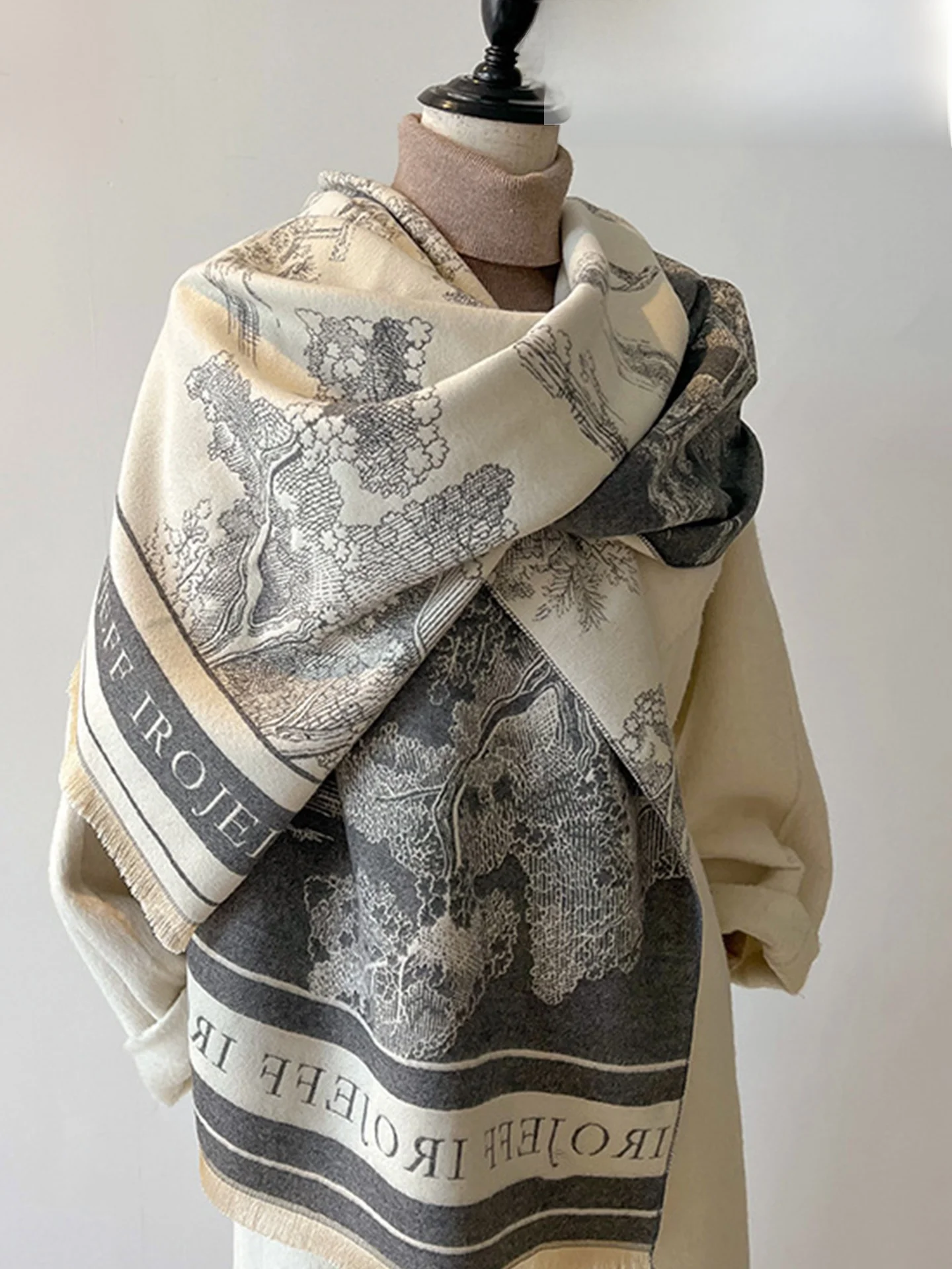 100-pure-cashmere-scarf-women's-autumn-winter-versatile-small-fragrance-style-double-sided-cashmere-shawl-warmth-and-elegance