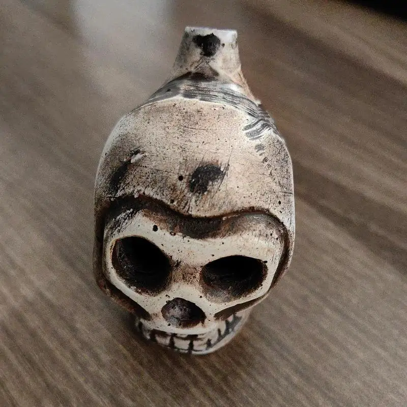 Authentic Aztec Whistle Skull Spooky Human Death Scream Loud Whistle High Decibels Authentic Human Sounding Screams