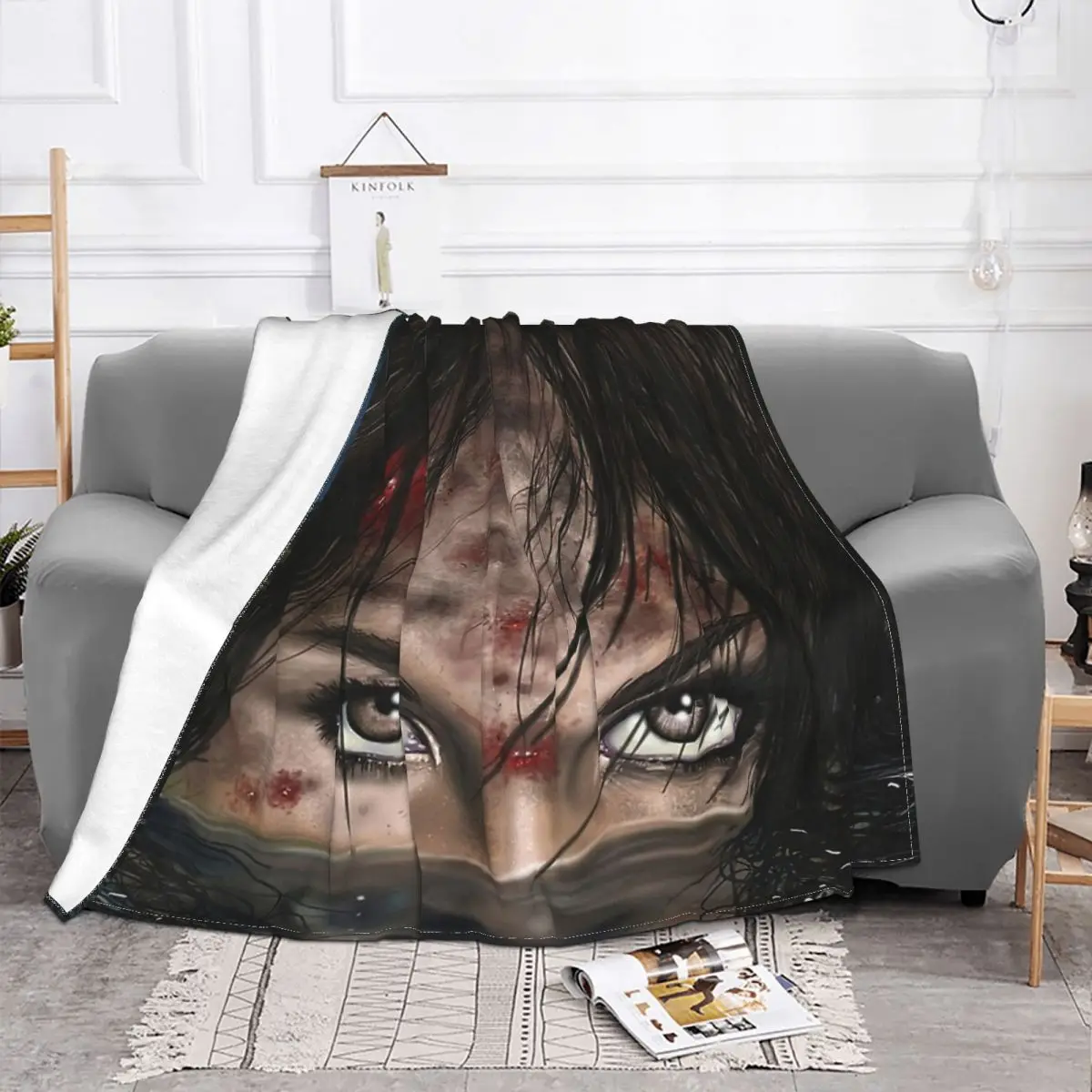 Cool Eyes Blanket Tomb Raider Jonah Maiava Game Fleece Flannel All Season Multifunction Lightweight Throw Blankets For Office