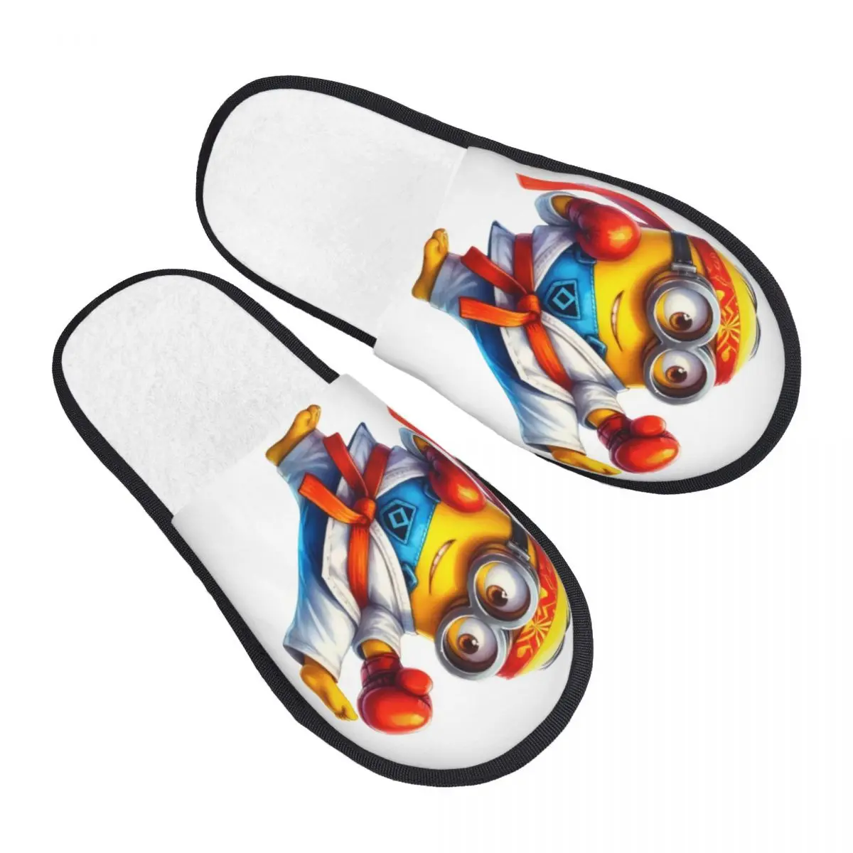 

Женские домашние тапочки для тхэквондо с индивидуальным принтом, мягкие теплые пушистые тапочки из пены с эффектом памяти, домашняя уличная обувь