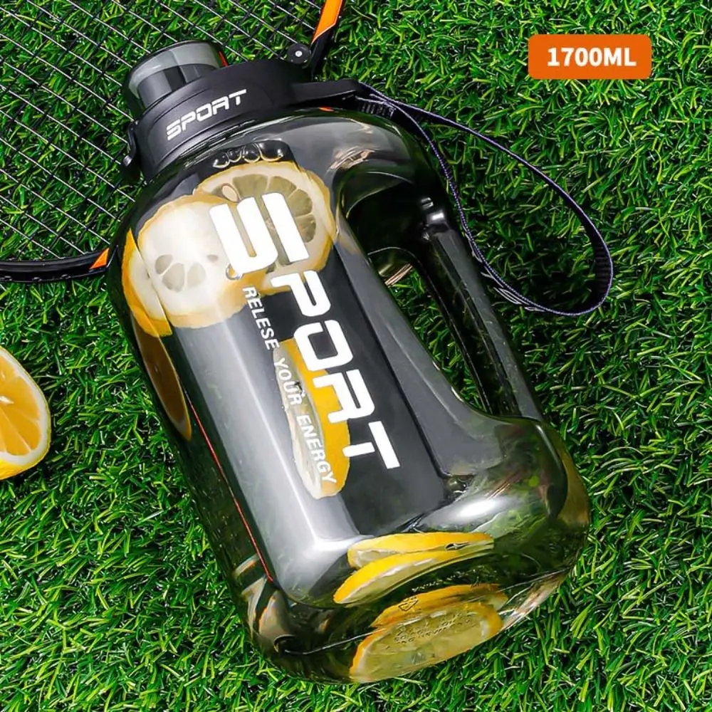 Large-Capacity Sports Water Bottle 1.2L/1.7L/2.5L Leak Proof Bicycle Water Bottle with Scale Plastic Fitness Drinking Cup