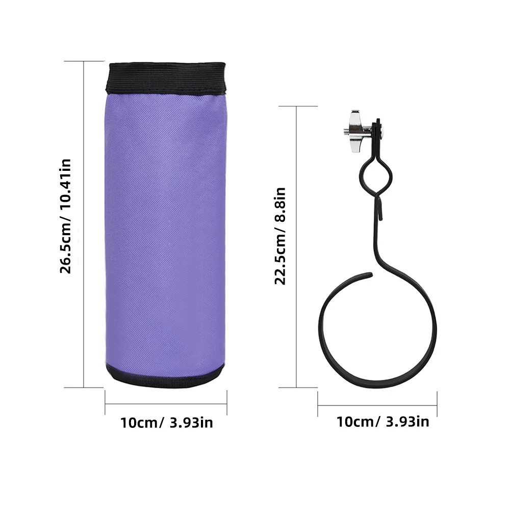 حقيبة حمل عصا الطبل، مادة قماش أكسفورد السميكة، حماية متينة وموثوقة لأعواد الطبل، أنيقة وعملية