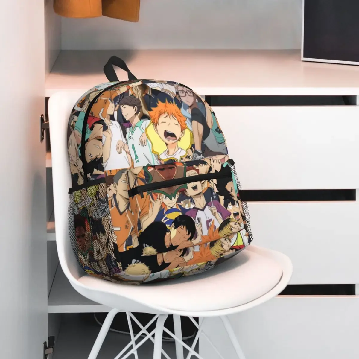 

Haikyuu Student Backpack School Bag Hiking Travel Daypack for Boys Girls Fashion Bookbag Shoulder Bags