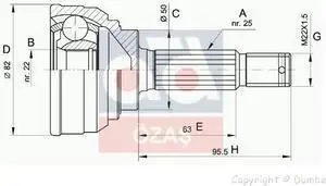 Store code: 60726 for axle head-00 ACCENT 1.3i-1.5i 