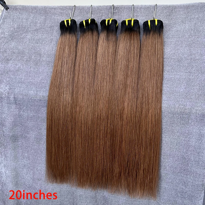 10A Hair Brazilian Bone Straight Hair 1B/30 Human Hair Weave Bundles Ombre Straight Hair 1B30 Human Hair Bundles Raw