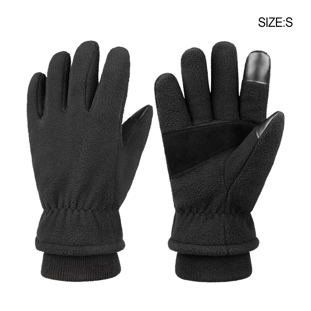 Winter Warm Full Gloves Waterproof Touch Screen Tear-resistant Fleece Tear-resistant Motorcycle Mittens Cycling XL