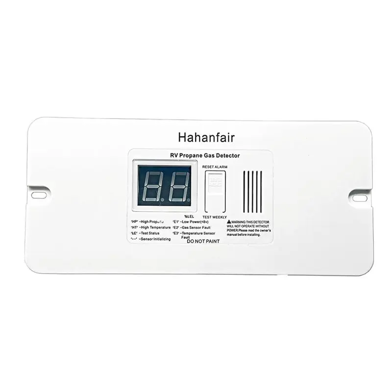 

A96E-Digital RV Propane Gas Leak Detector With 85Db Alarm, DC 12V For Trailers, Motorcoach, And Motorhomes, White