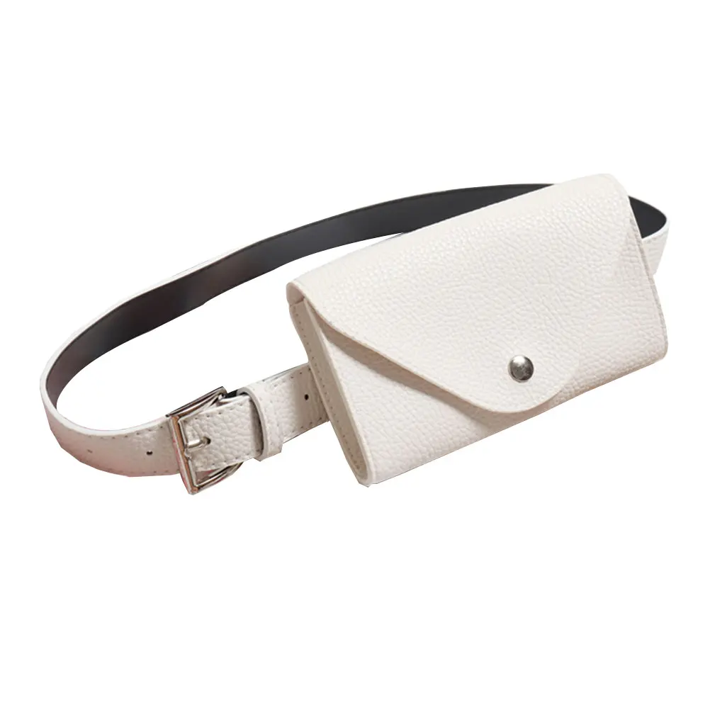 

PU Women Waist Bag Adjustable Belt Phone Purse Mini Envelope for Travel Shopping Vacation Small Capacity