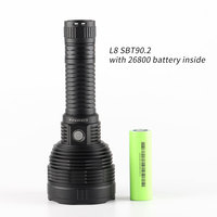 Convoy L8 SBT90.2 26800 26980 flashlight ,long range ,with 26800 battery inside