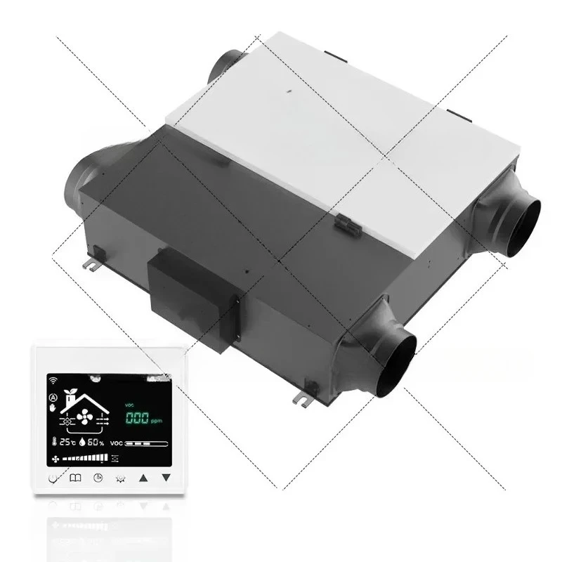 Suitable for Home & Office, Energy Recovery Ventilation Unit - ERV Fresh Air System