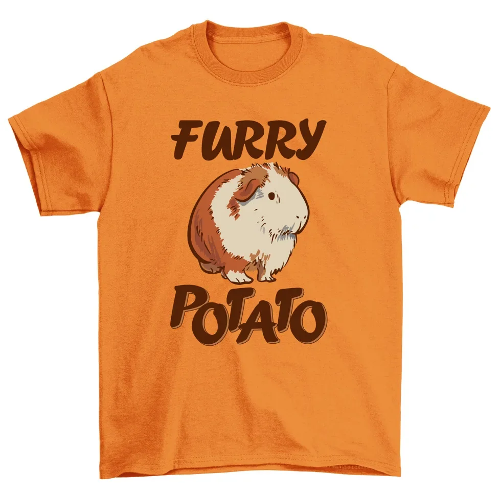 Furry Potato Cute Hamster T-Shirt Men Women Unisex High Quality 100%Cotton Short Sleeve