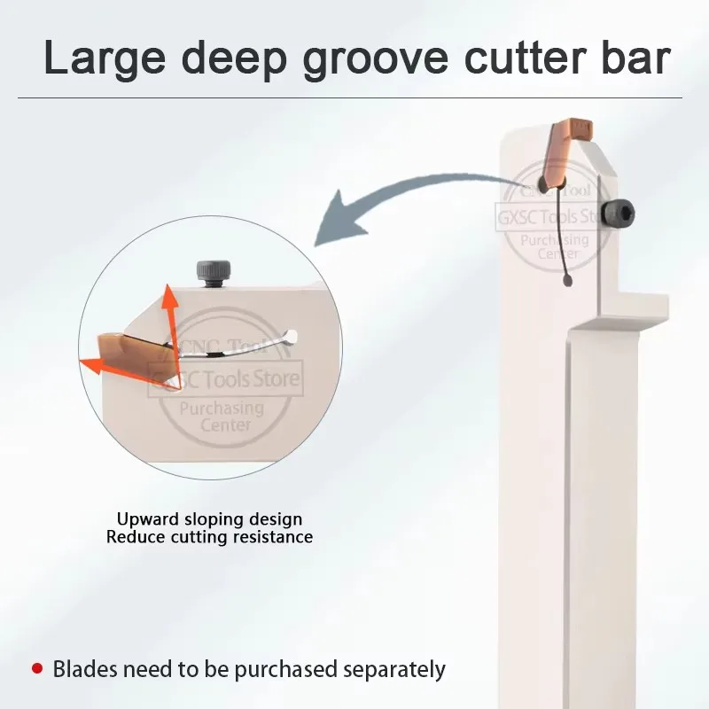 DT08-R0.8 DT10-R0.8 Large Cutting Depth Single Head Wide Groove Blade STEHR2525M08-T40 STEHL2525M10-T40 End Face Groove Tool Rod